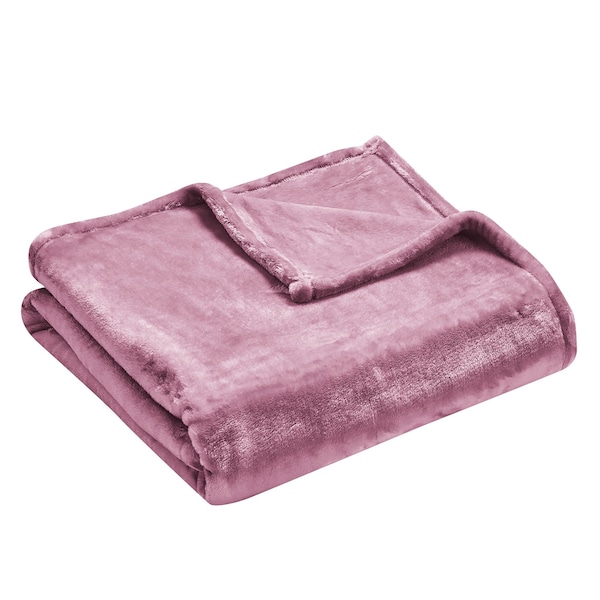 Oversized Solid Velvet Throw, 50 X 70”